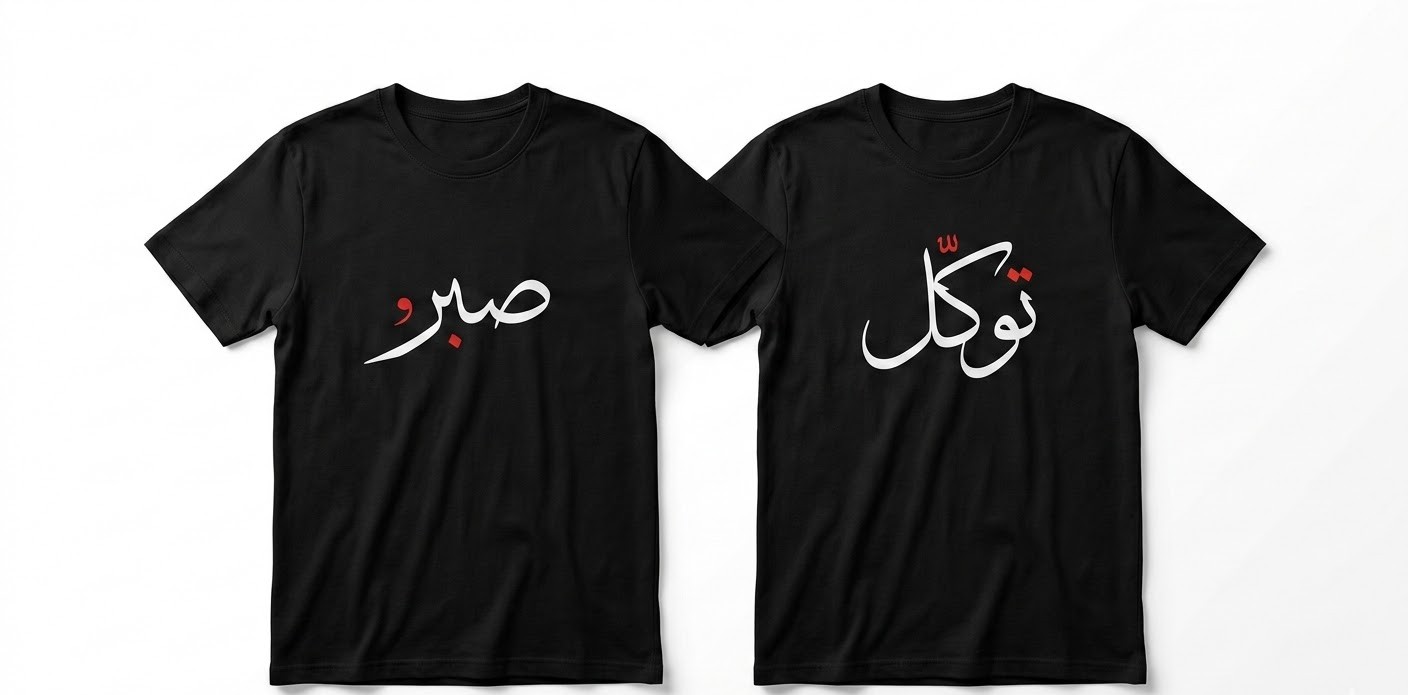 Sabr & Tawakkul T-Shirt Combo | Pack of 2 | Unisex Graphic Tees