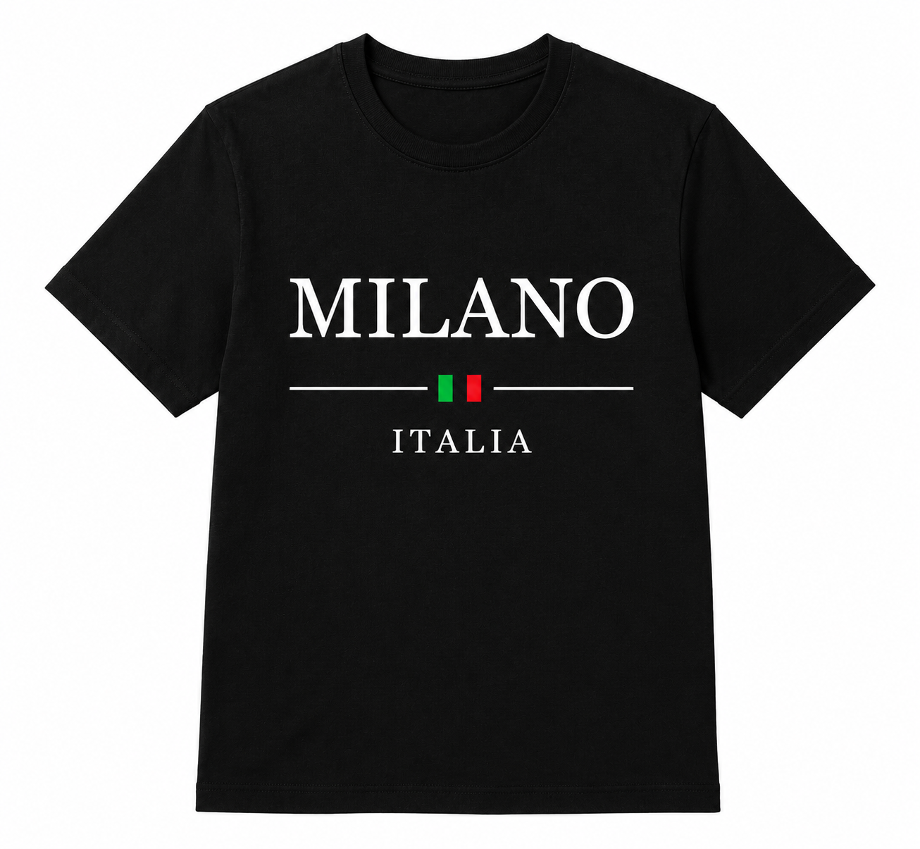 Milano Italia Premium Black T-Shirt