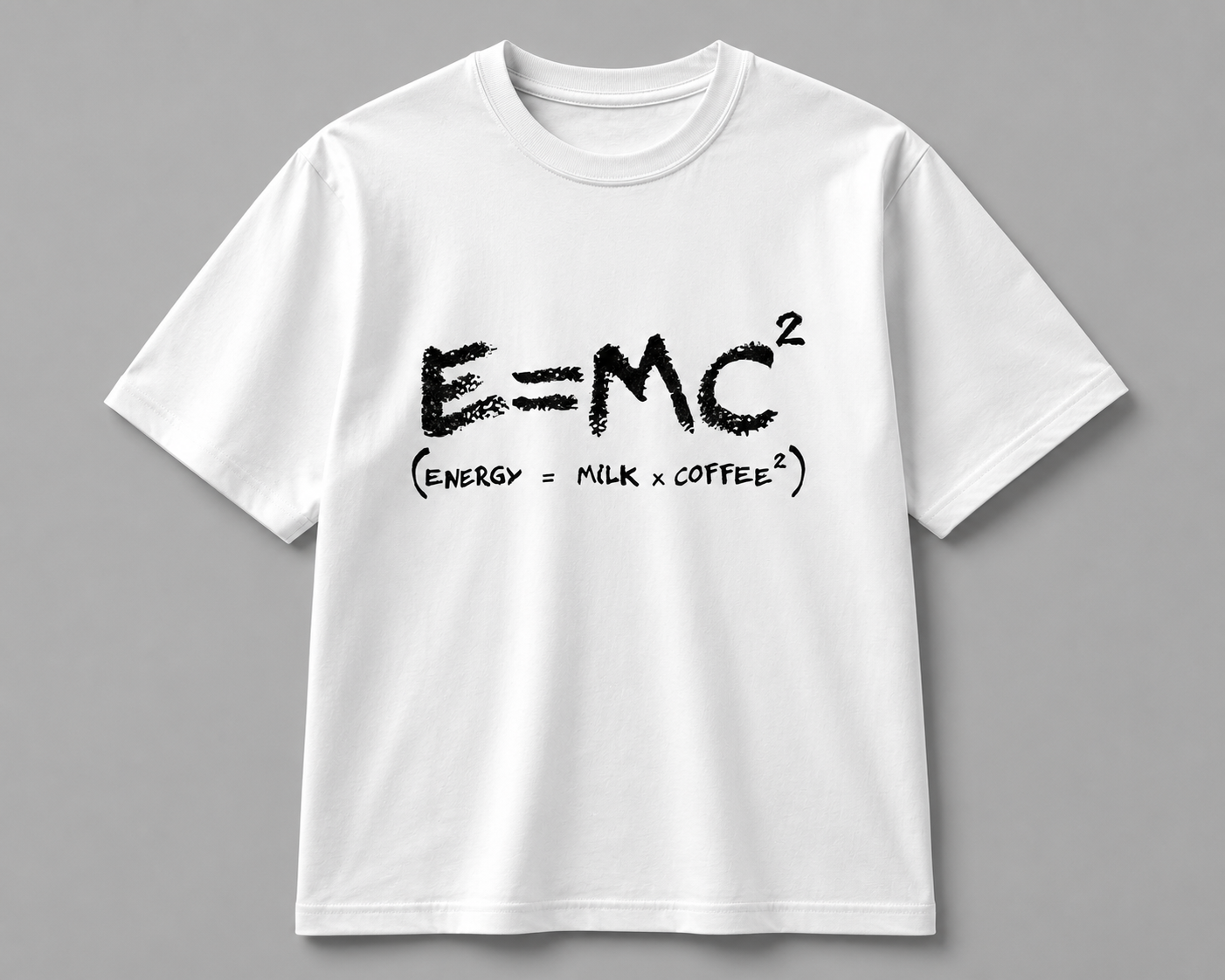 E=MC² Coffee Formula Graphic T-Shirt