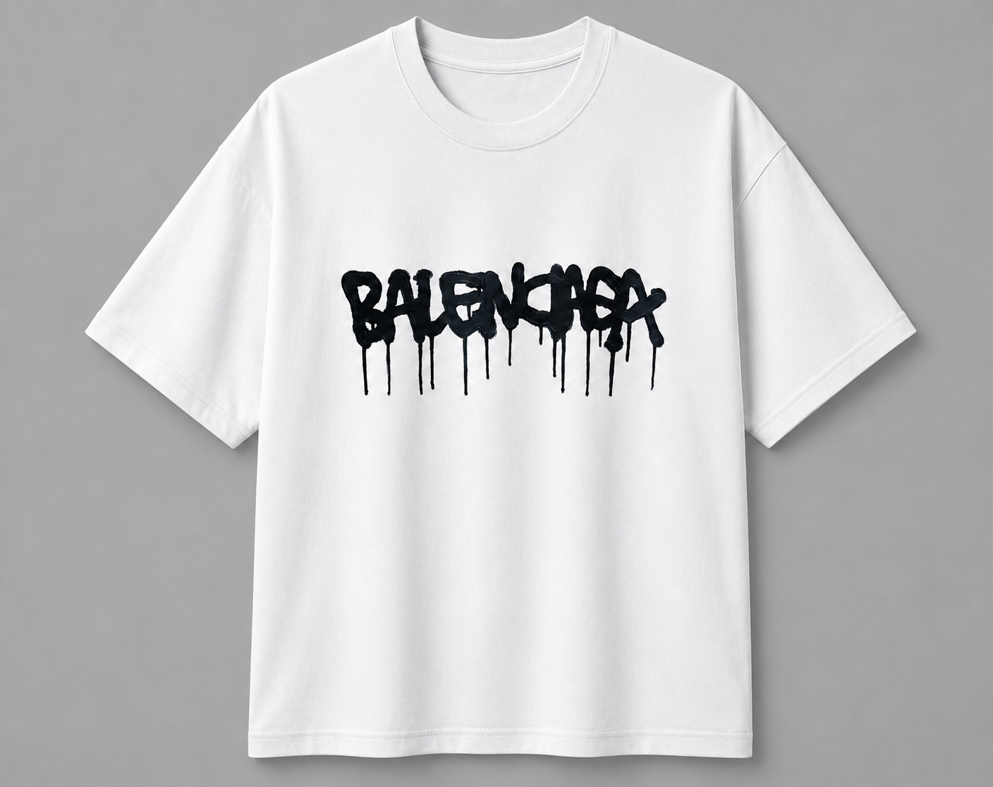 Graffiti Drip Logo Graphic T-Shirt
