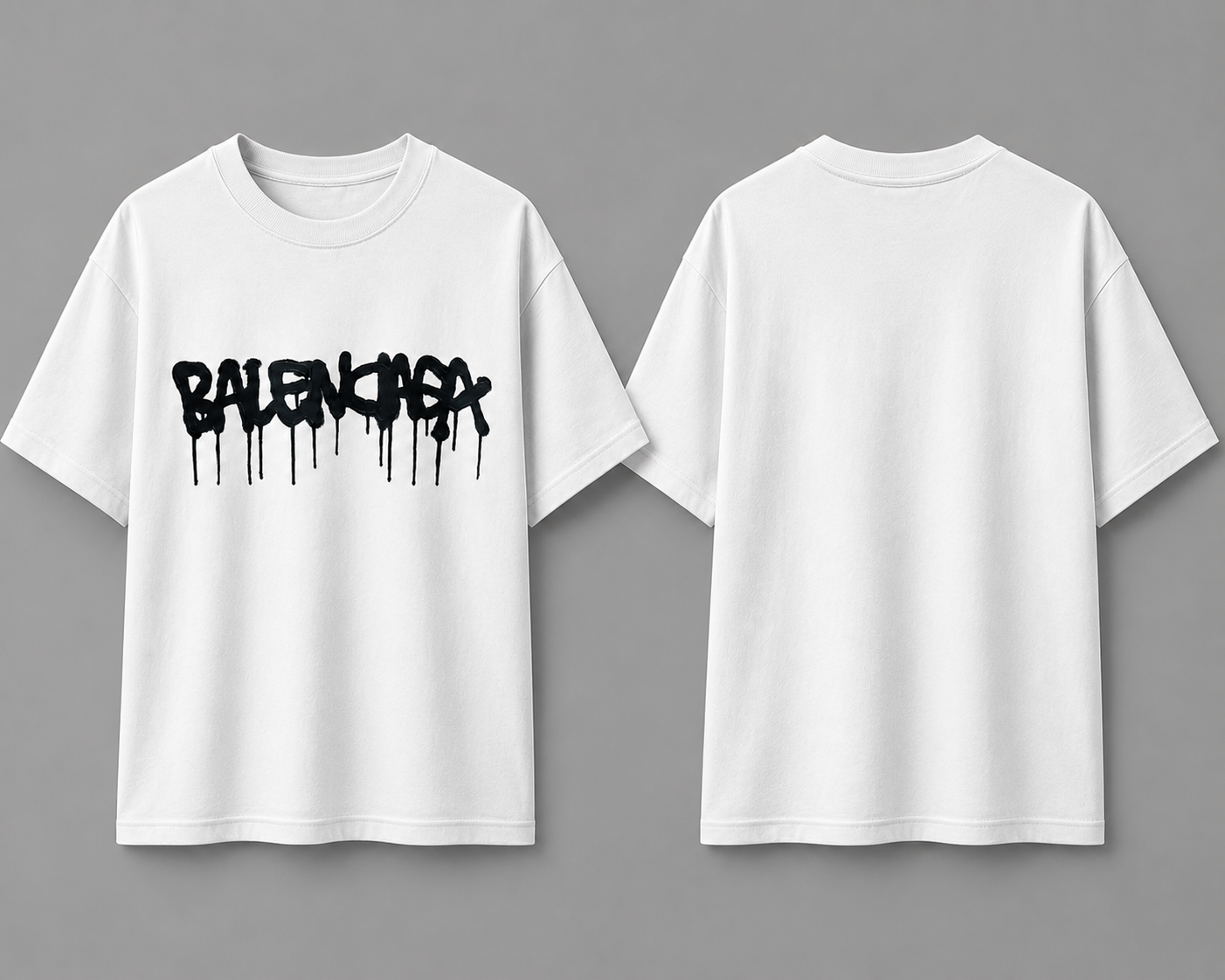 Graffiti Drip Logo Graphic T-Shirt - Image 3