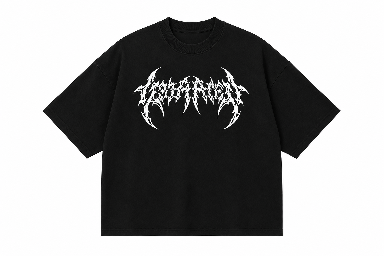 Oversized Gothic Skeleton Graphic T-Shirt | Premium Black Streetwear Tee