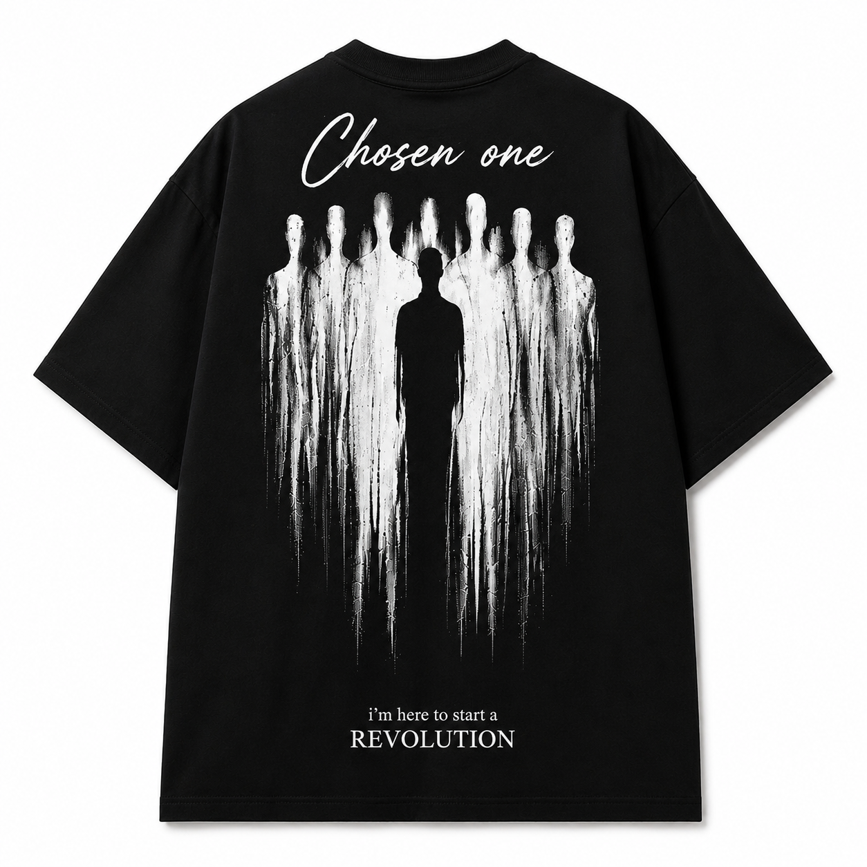 Lucid Oversized Graphic T-Shirt – Black (240 GSM Premium Cotton) - Image 2