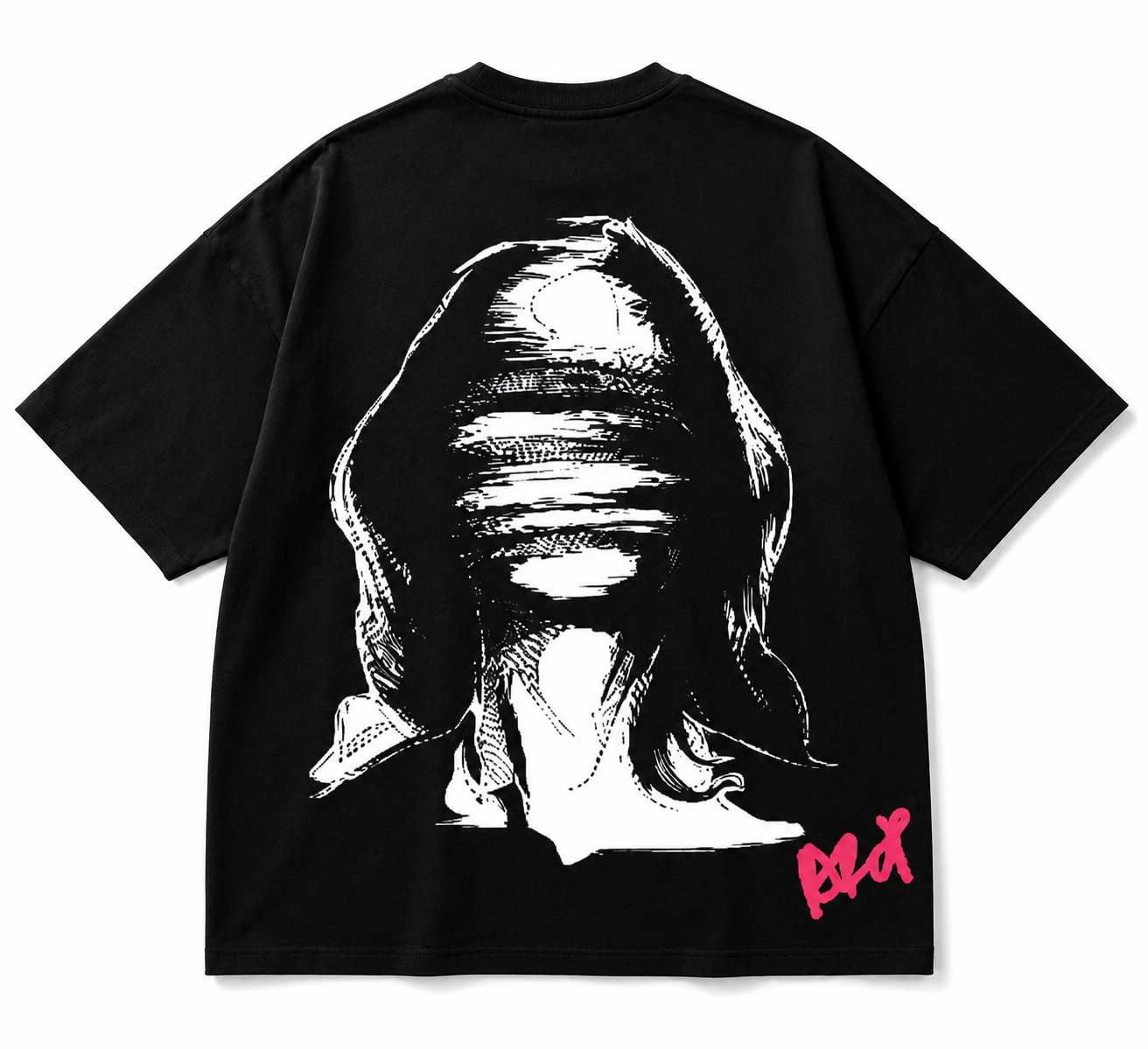 Broken Drip Oversized Graphic T-Shirt