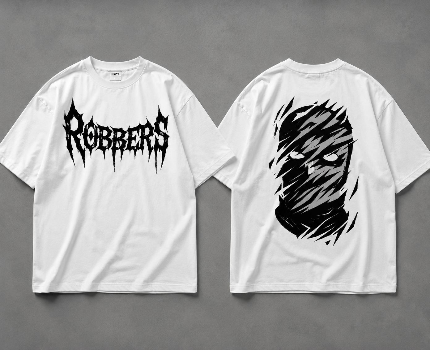 Robbers Oversized White Graphic T-Shirt | Premium Streetwear Tee - Image 4