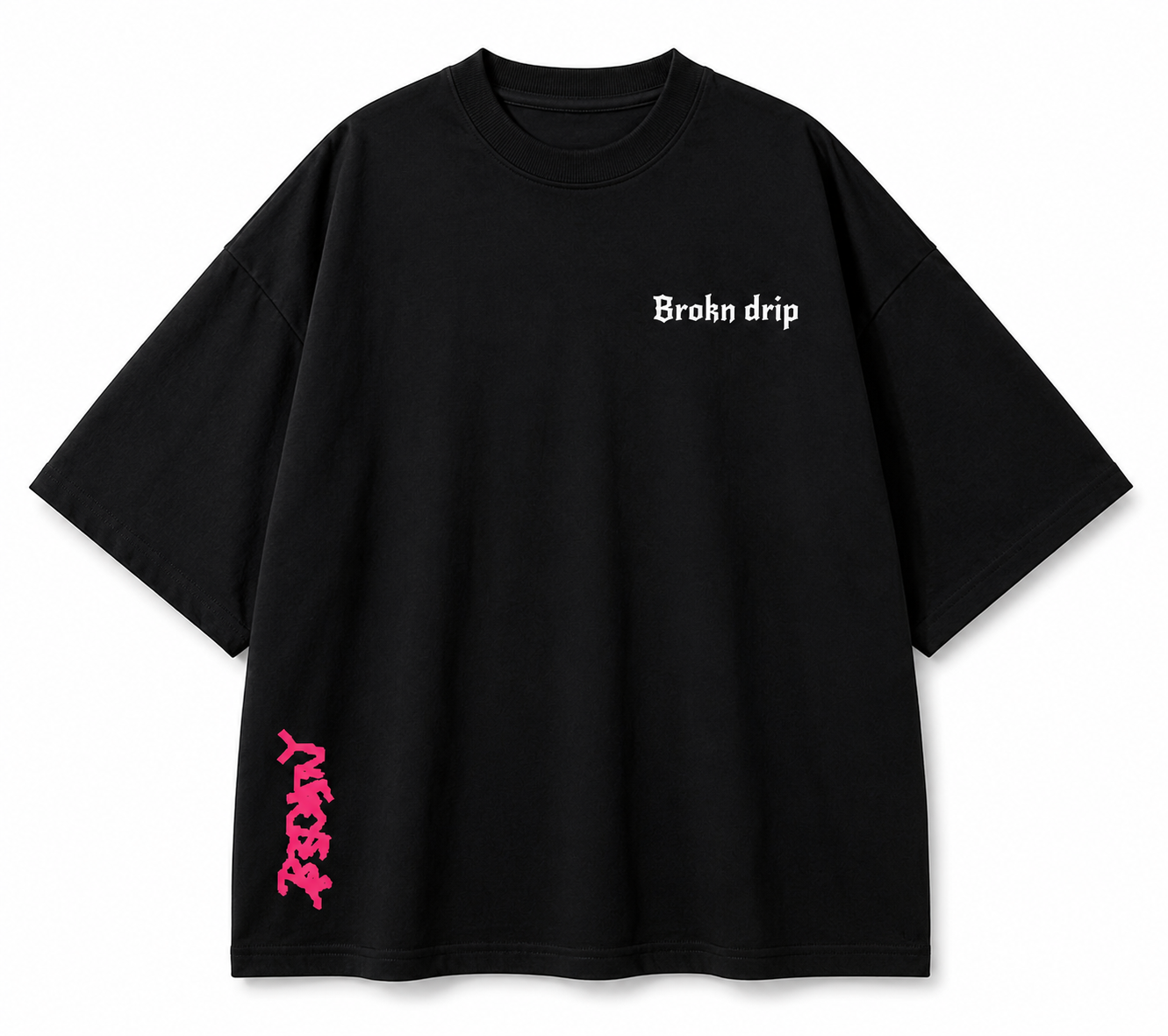 Broken Drip Oversized Graphic T-Shirt - Image 2
