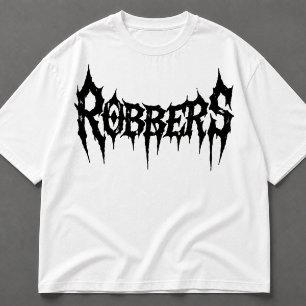 Robbers Oversized White Graphic T-Shirt | Premium Streetwear Tee