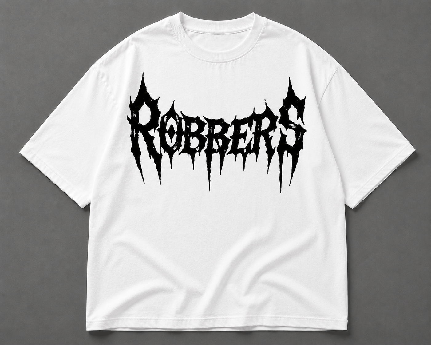 Robbers Oversized White Graphic T-Shirt | Premium Streetwear Tee