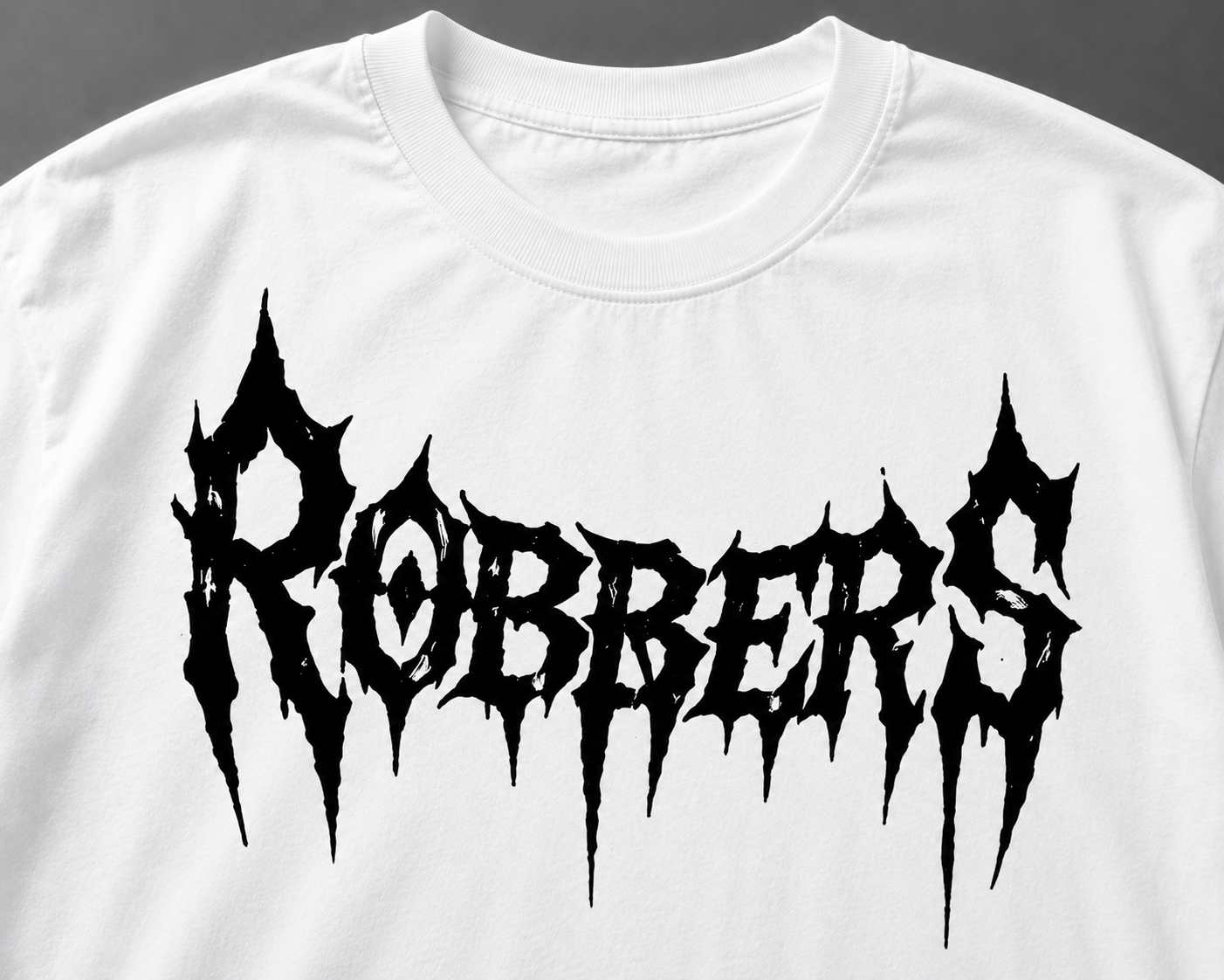 Robbers Oversized White Graphic T-Shirt | Premium Streetwear Tee - Image 2