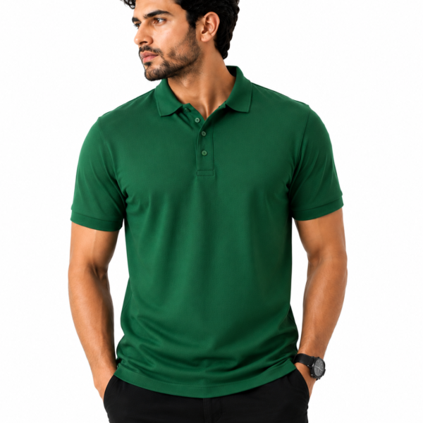 Men’s Premium Green Polo Shirt – Classic Fit
