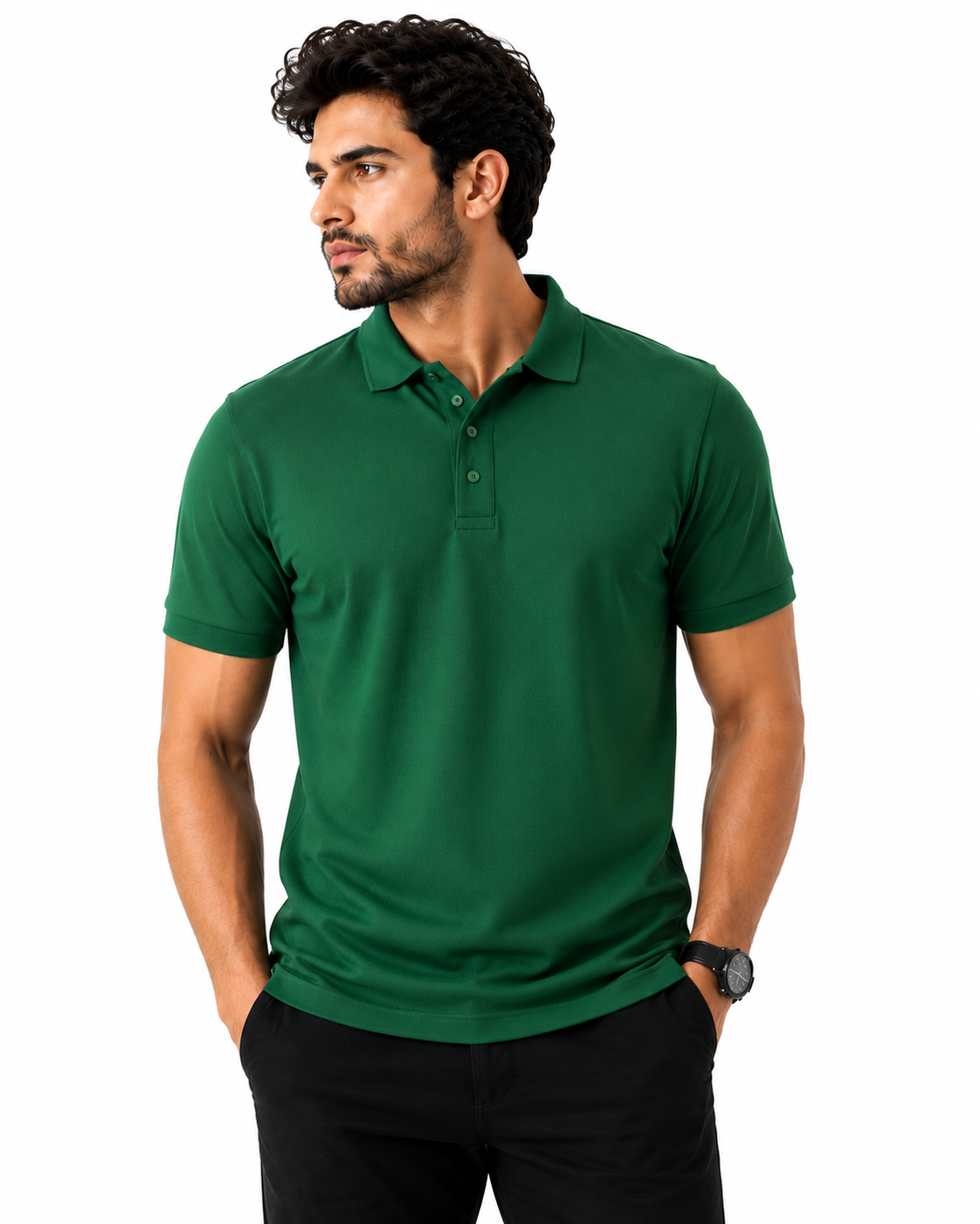 Men’s Premium Green Polo Shirt – Classic Fit