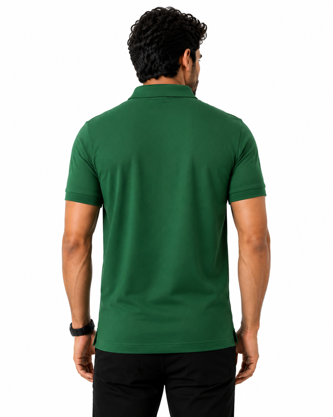 Men’s Premium Green Polo Shirt – Classic Fit - Image 2